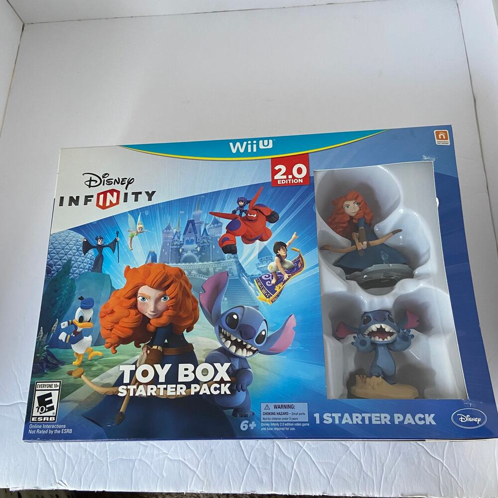 Disney Infinity Wii U 2.0 Edition Toy Box Starter Pack  NEW SEALED Merida Stitch